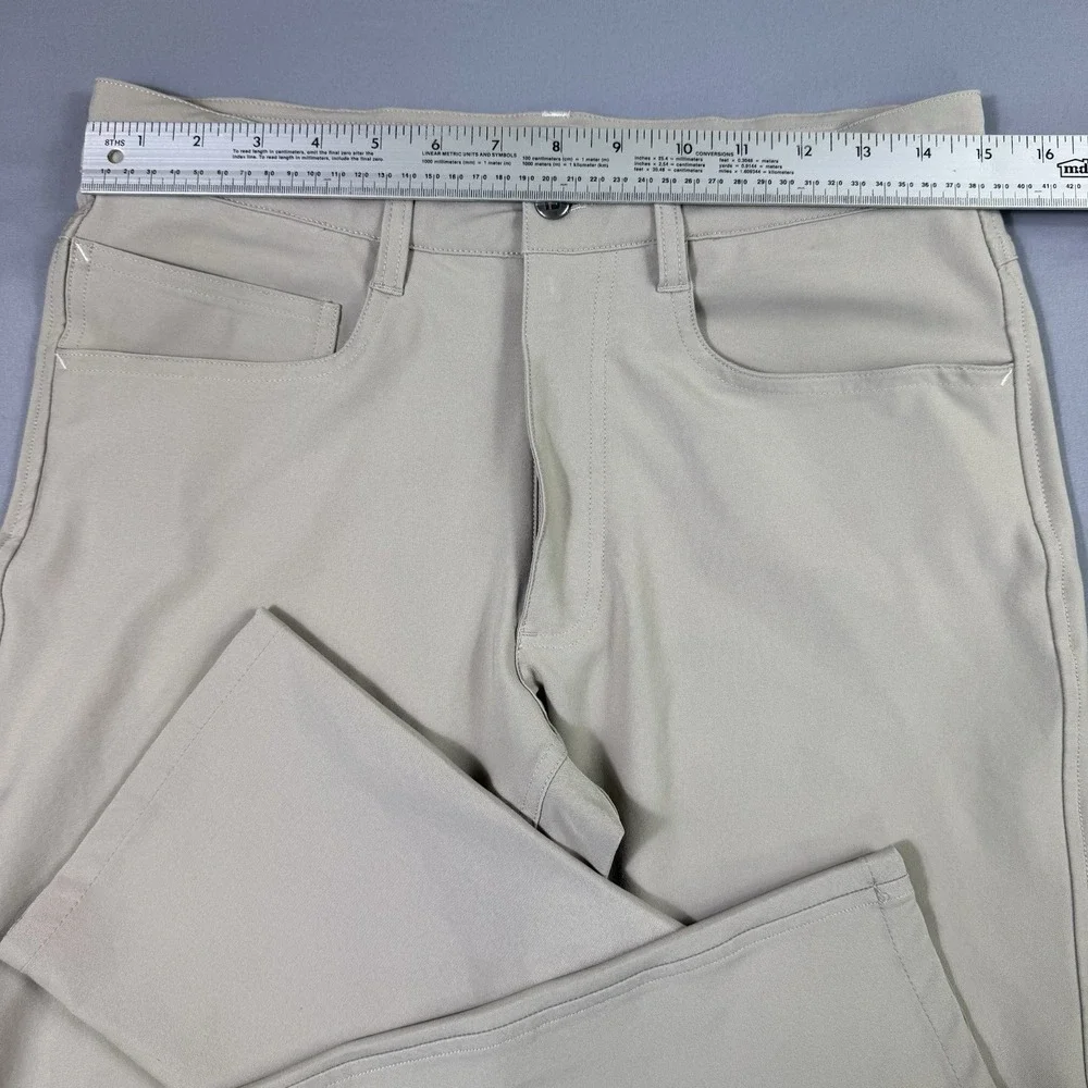 Footjoy Pants Mens 30x30 Tan Beige Athletic Fit 5 Pocket Performance Casual Golf